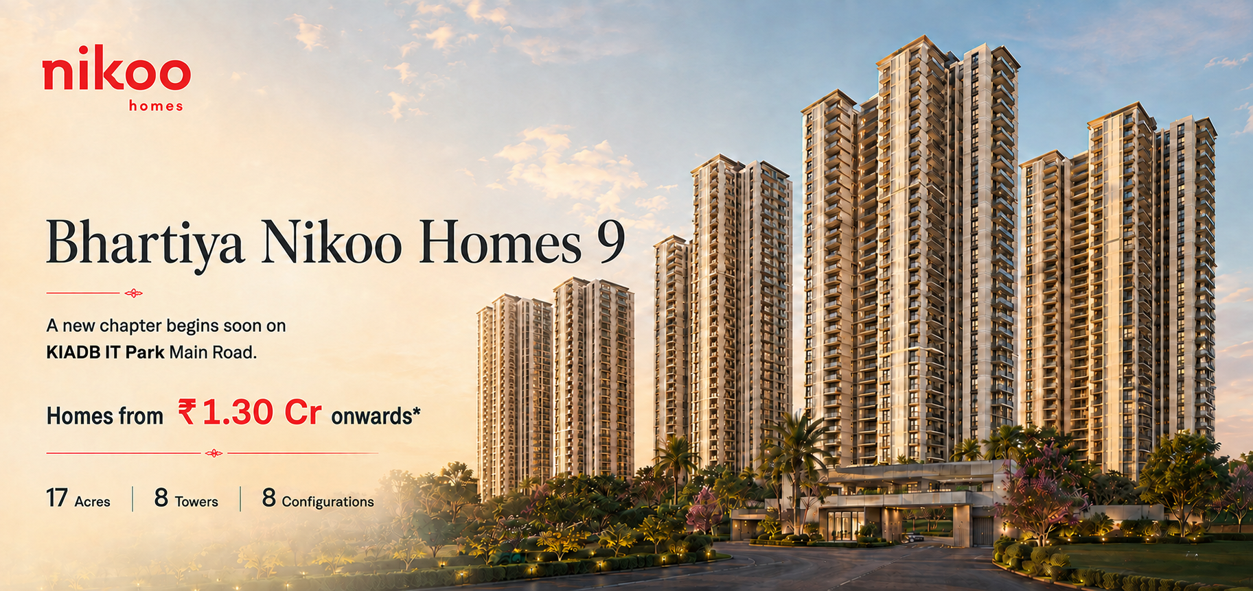 Nikoo Homes 9 high-rise residences with headline and project highlights
